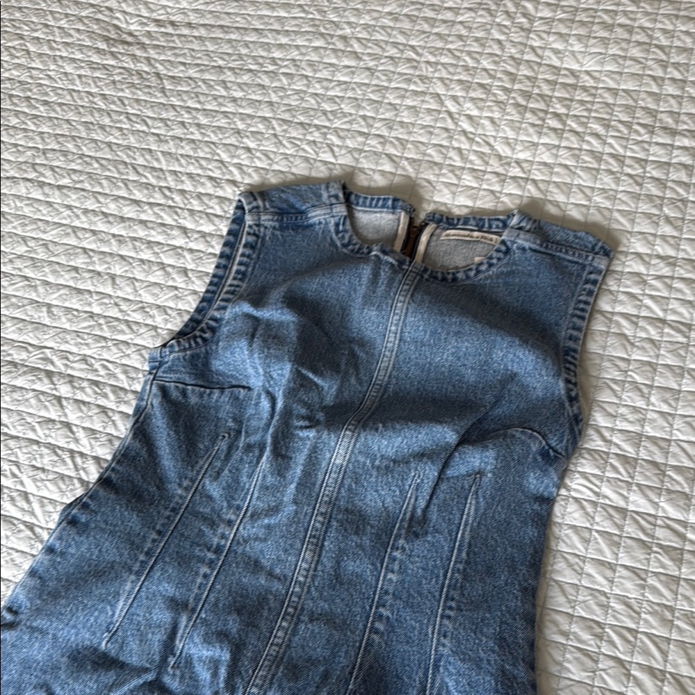 Sleeveless Denim Dress